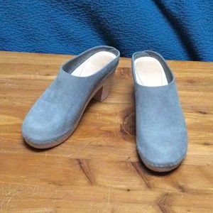 Bryr Chloe high heel clogs in Dove Grey, sz 37